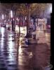 La Font del Nano a la Rambla de Sabadell de nit