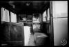 Interior d'una ambulància de la Creu Roja. Sabadell