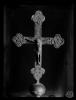 Creu romànica amb Jesús crucificat i els quatre evangelistes