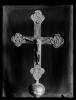 Creu romànica amb Jesús crucificat i els quatre evangelistes