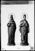 Imatges de Sant Cosme i Sant Damià, patrons del col·legi de metges, existents a l'església de Sant Feliu. Sabadell