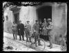 Grup del Sometent de Sabadell, un d'ells en bicicleta, en una de les seves actuacions. Sabadell