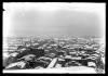 Vista panoràmica de Sabadell nevat des del campanar de Sant Feliu. Sabadell