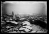 Panoràmica de Sabadell nevat des del campanar de Sant Feliu. Sabadell
