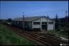 Nau dels ferrocarrils al costat de la via, prop de l'avinguda de Villadelprat.