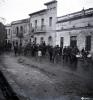 Cavalcada dels Tres Tombs al seu pas per la plaça d'Octavià.