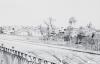 Vistes panoràmiques de Sant Cugat del Vallès des del pont Gros al carrer de Francesc Moragas.