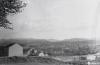 Vistes panoràmiques de Sant Cugat des de la carretera de Rubí.