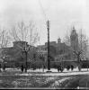 Plaça d'Octavià nevada.