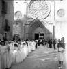 Processó del Corpus a la llotgeta del monestir.