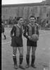 El Sant Cugat FC disputant un partit a l'antic a l'antic camp de futbol.