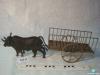 0167-Carreta amb bous metàl·lica