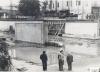 Construcció del pilar central del Pont nou de Can Pujades