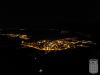 Vista general de Centelles de nit, presa des del Puigsagordi