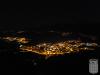 Vista general de Centelles de nit, presa des del Puigsagordi