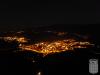 Vista general de Centelles de nit, presa des del Puigsagordi