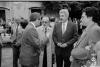 Festa Verdaguer a Vil·la Joana. Inauguració del monument de l'Àlbula. Pasqual Maragall, alcalde de Barcelona, i Gil Orriols, alcalde de Folgueroles