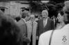 Festa Verdaguer a Vil·la Joana. Inauguració del monument de l'Àlbula. Pasqual Maragall, alcalde de Barcelona, i Gil Orriols, alcalde de Folgueroles