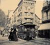 Tramvia i rambla de Barcelona