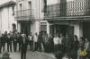 El grup de caramelles de la Palma cantant davant ca la Rafela dirigits per Esteve Fisas