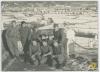 Antonio Busquet amb un grup de companys durant el servei militar a la Seu d'Urgell