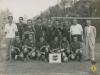 Equip de futbol de la UE la Palma abans de l'inici d'un partit